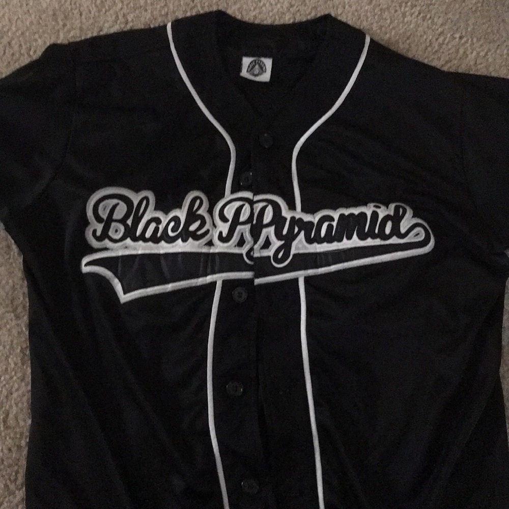 Vintage Black Pyramid baseball jersey